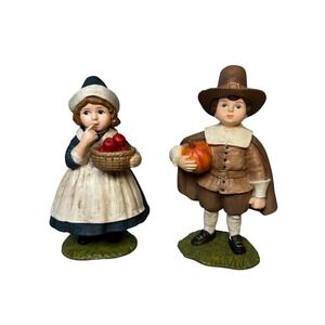Bethany‎ Lowe Designs Thanksgiving Pilgrim Children Pumpkin Apple 6